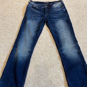 silver suki slim boot super stretch size 31